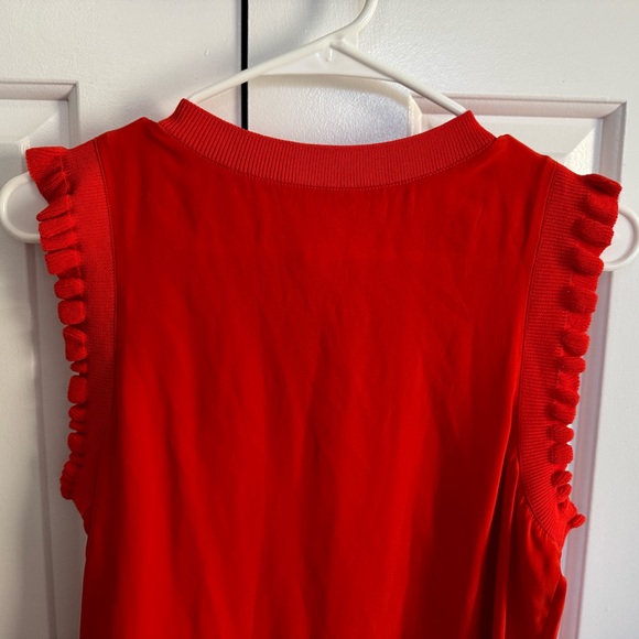 Cinq a sept red silk top - Picture 3 of 6